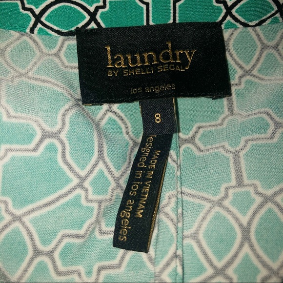 Laundry By Shelli Segal Green Shirt Dress - Picture 9 of 16